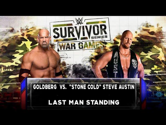 Goldberg VS Stone Cold  Steve Austin WWE Survivor Series Full Match Highlights