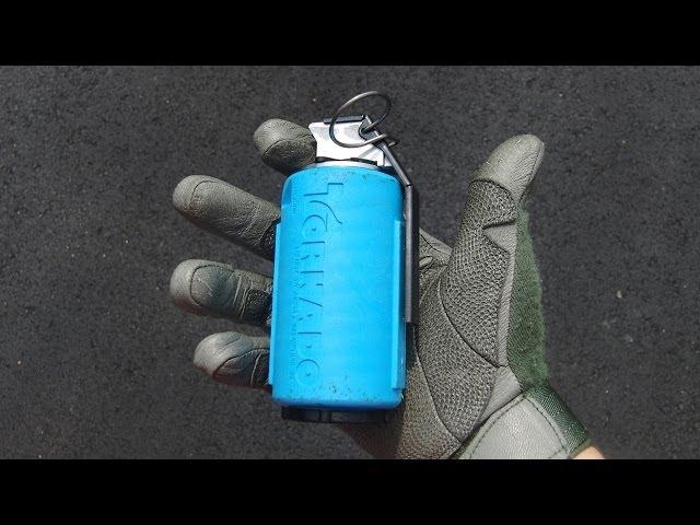 Airsoft AI Tornado Grenade Slow Motion Demonstration