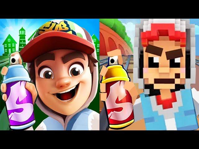 Subway Surfers Classic 2024 Pixel Jake vs 3D Jake Gameplay HD