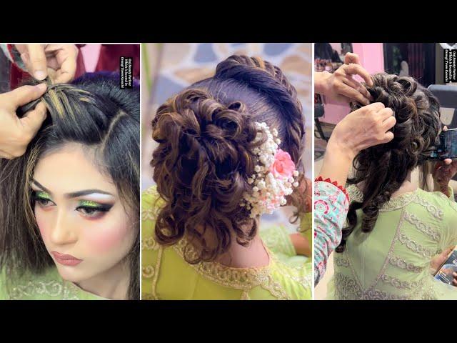 Bridal Massi Jura Hairstyle full Tutorial || Ouj Beauty Parlour