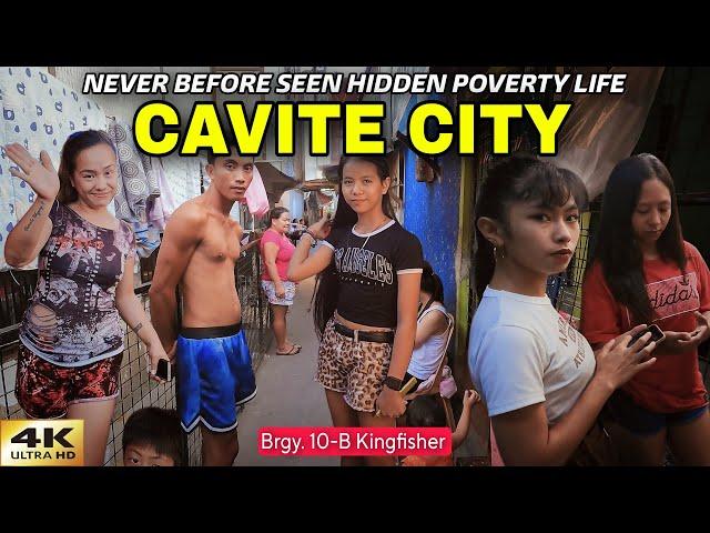 Never Before Seen Footage of Hidden Poverty Life in Cavite City Philippines [4K]