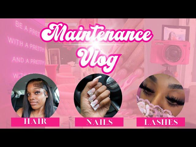 MAINTENANCE VLG | I tried duck nails….??! @tootybaandz #maintenancevlog #vlog #hairstyle