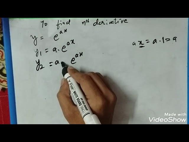 How to find the nth derivative of exponential function