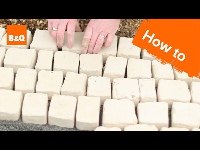 How to lay carpet stone paving