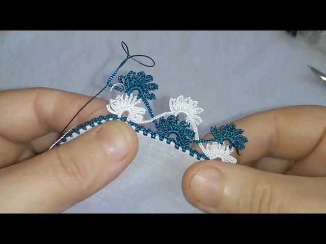 #croche#puntillas#handmade#472.tığ oyası iğneden tığa tek sırada çift sıra giden model