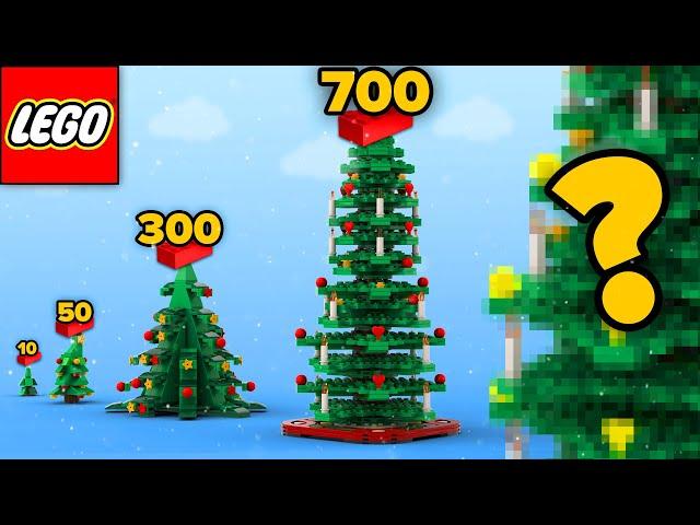 LEGO CHRISTMAS TREE From 1 to 600,000 Parts | Comparison