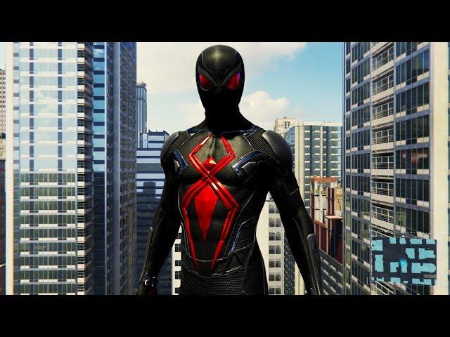 Spider-Man PS4 - Dark Suit Free Roam Gameplay