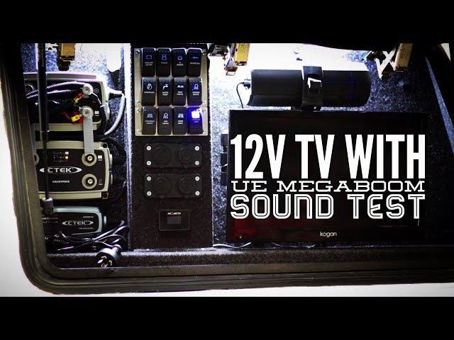 Pedro the Patrol's 12V tv with UE Megaboom Sound test