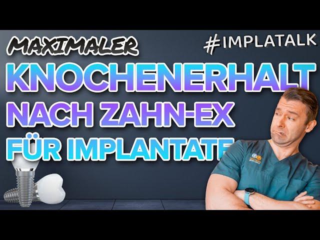 Maximaler Knochenerhalt nach Zahnextraktion für Zahnimplantate - Socket Preservation einfach erklärt