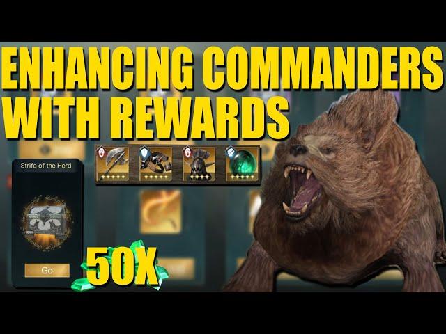 Lotr Rise To War Enhancing Commanders and gear with Season Rewards 50 Strife Mathoms and Hammers