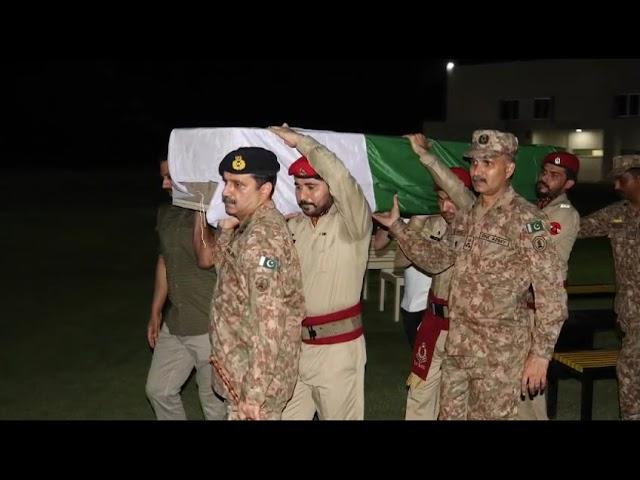 Press Release 201/2024 - Funerals of Brave Soldiers In Bannu Attack. | ISPR