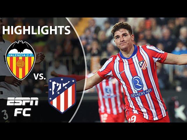  JULIAN ALVAREZ BRACE  Valencia vs. Atletico Madrid | LALIGA Highlights | ESPN FC