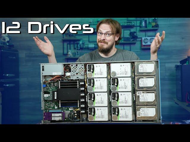 TWELVE Hard Drives in a 1U Chassis! - Tyan GT86C Build and Review