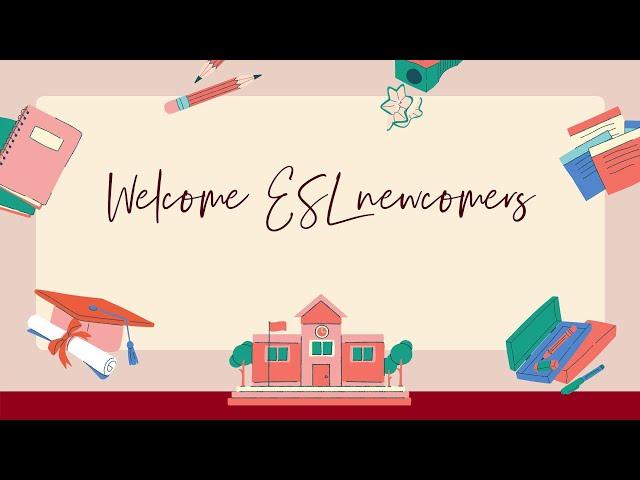ESL beginner first days of school