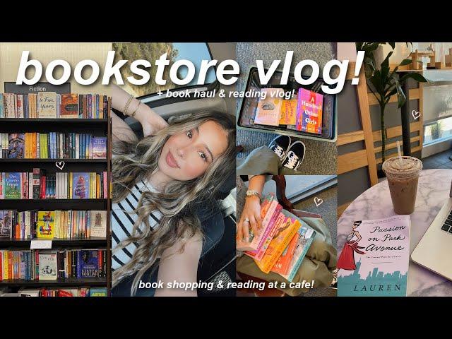 VLOG: a day in my life, book shopping, huge book haul, & reading vlog!