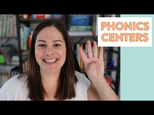 Fun Phonics Centers for Kindergarten, First, or Second Grade // phonics activities and lessons