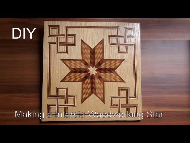 DIY Marquetry Woodworking - Star Pattern