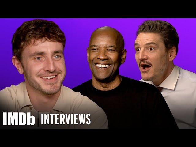 GLADIATOR 2 Interview With Pedro Pascal, Paul Mescal, Denzel Washington & Cast | IMDb Interviews