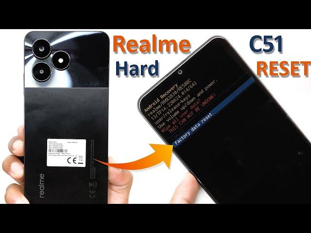 Realme C51 Hard Reset | Realme RMX3830 Pattern Unlock Without Pc | Realme C51 Screen Lock Bypass |