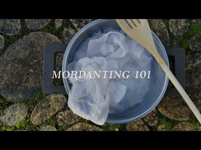 HOW to MORDANT a CELLULOSE FABRIC | Natural dyeing at home | Botanical colours.