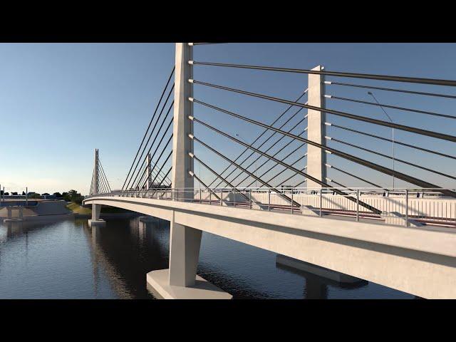 Swan River Crossing - Bridge Animation - Extended Version