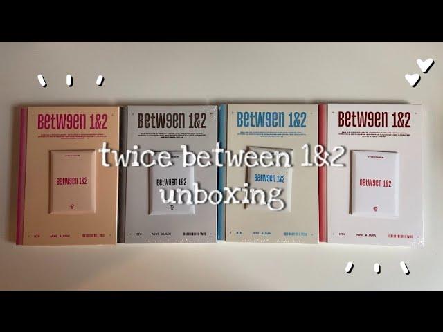 twice between 1&2 album unboxing 