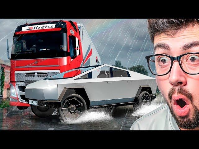 ACCIDENTES EN LLUVIA EXTREMA  | BeamNG Drive