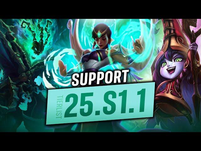 SEASON 15 PATCH 1 SUPPORT TIERLIST - 25.S1.1