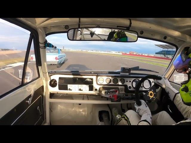 Onboard Lotus Cortina | Silverstone Classic Pre-66 Touring Cars 2022 | Ollie Streek