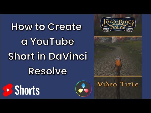 How to Create a YouTube Short / TikTok in DaVinci Resolve 18