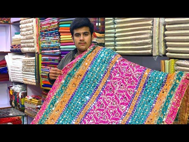 Fancy Embroidered Silk Shawls Wholesale | Bridal Shawls in Rawalpindi | HandWork Wedding Shawls 2023