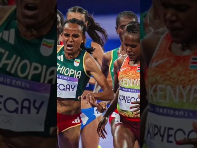 Faith Kipyegon Nearly Got in Trouble for This in Paris #tracknfield #olympicsport