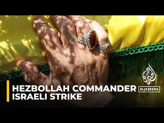 Israeli strike kills a senior Hezbollah commander in south Lebanon