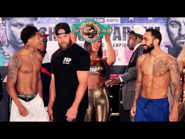 Shakur Stevenson SCREAMS AT Artem Harutyunyan during HEATED WEIGH IN!