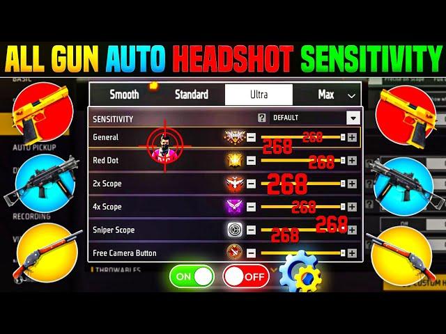 Free Fire Auto Headshot Trick 2025 Sensitivity | 2gb, 4gb, 6gb Ram Headshot Sensitivity Setting