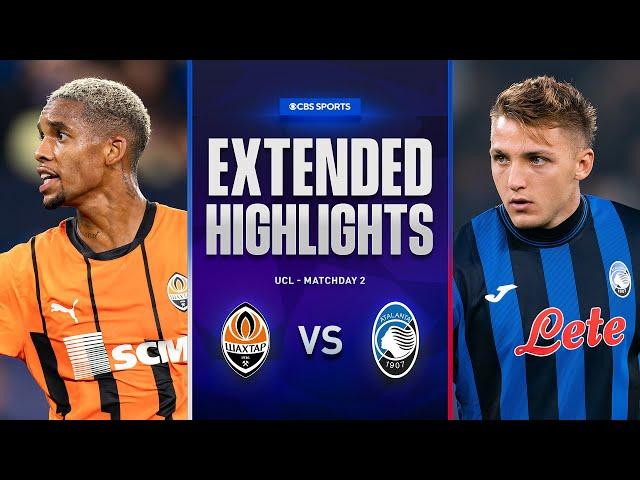 Shakhtar Donetsk vs. Atalanta: Extended Highlights | UCL League Phase MD 2 | CBS Sports Golazo