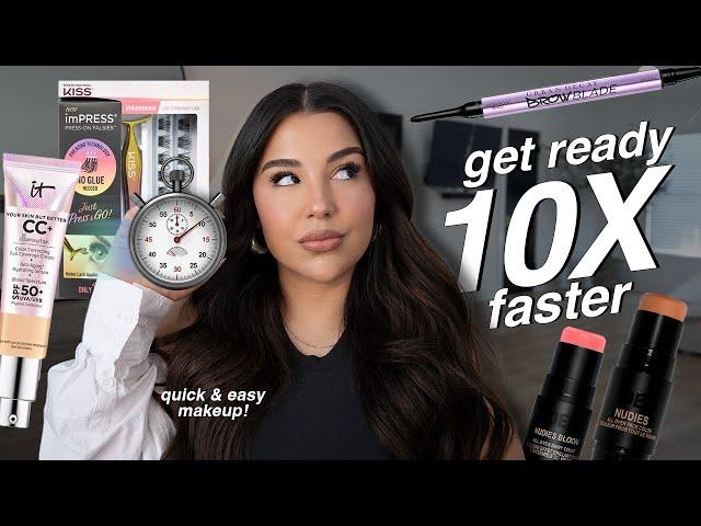 how to do your makeup 10X FASTER! *quick & easy makeup routine*