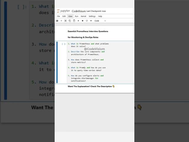 Essential Prometheus Interview Questions for Monitoring & DevOps Roles | CodeVisium #Prometheus