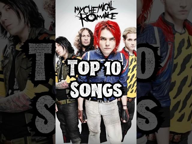 TOP 10 MY CHEMICAL ROMANCE SONGS #mcr #mychemicalromance #gerardway #2000s #emo #music #youtubeshort