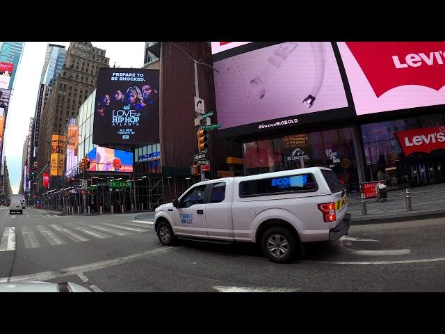NYC State Of Emergency: EMPTY Times Square New York City