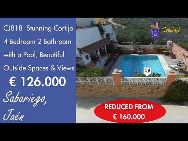 Stunning 4 Bed 2 Bath Cortijo + Pool Patio Gardens Property for sale in Spain inland Andalucia CJ818