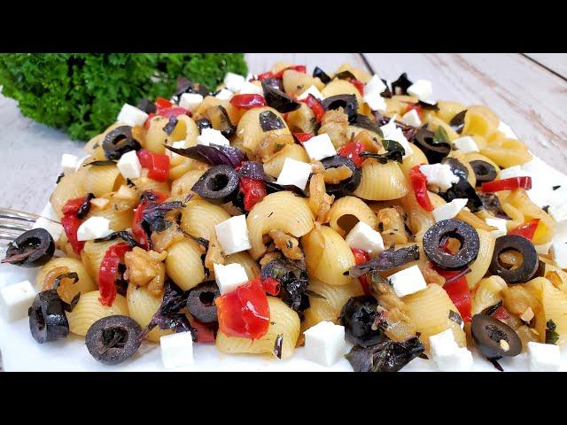 Макароны с овощами - вкусный и быстрый рецепт