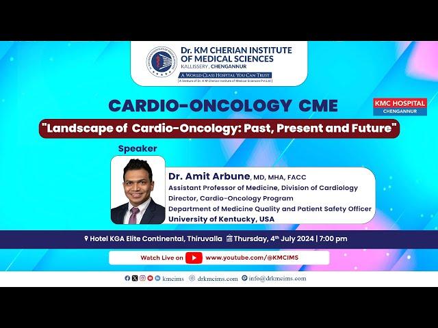 LIVE - Cardio-Oncology CME by the Department of Oncology & Cardiology