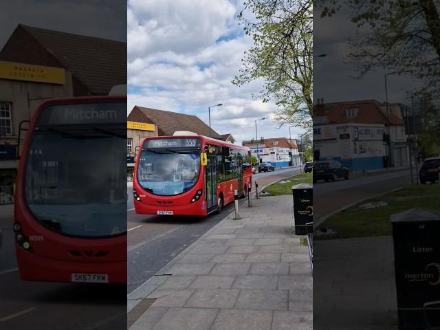 LONDON BUS 264,355 AT MITCHAM FAIR GREEN