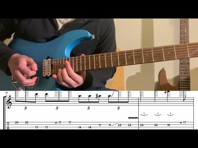 TABS Scott LePage Solo - Die On The Cross Of The Martyr (No Whammy Pedal) - My Arrangement