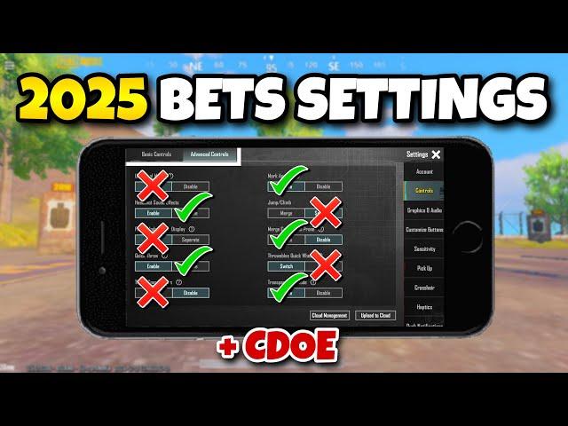 Pubg mobile 2025 best settingsbest settings & sensitivity  +code