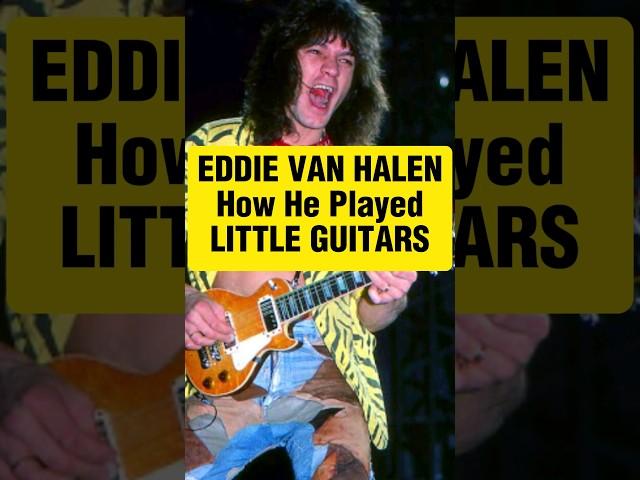 Greatest Guitarist Eddie Van Halen Explains Little Guitars #vanhalen #classicrock #guitar