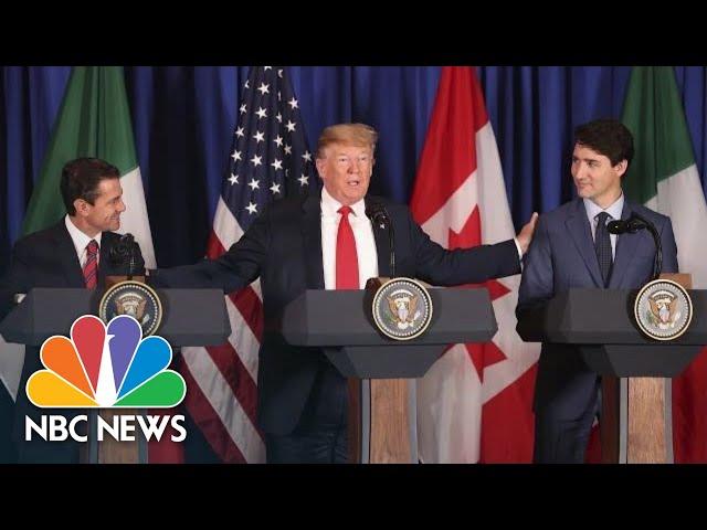 President Donald Trump Signs USMCA Trade Deal With Mexico, Canada To Replace NAFTA | NBC News