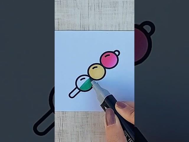 oddly satisfying coloring[24] #satisfying #coloringwithmarkers