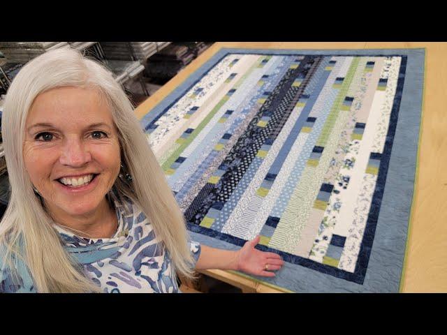 DONNA'S FREE "JELLY ROLL RACE" QUILT!!